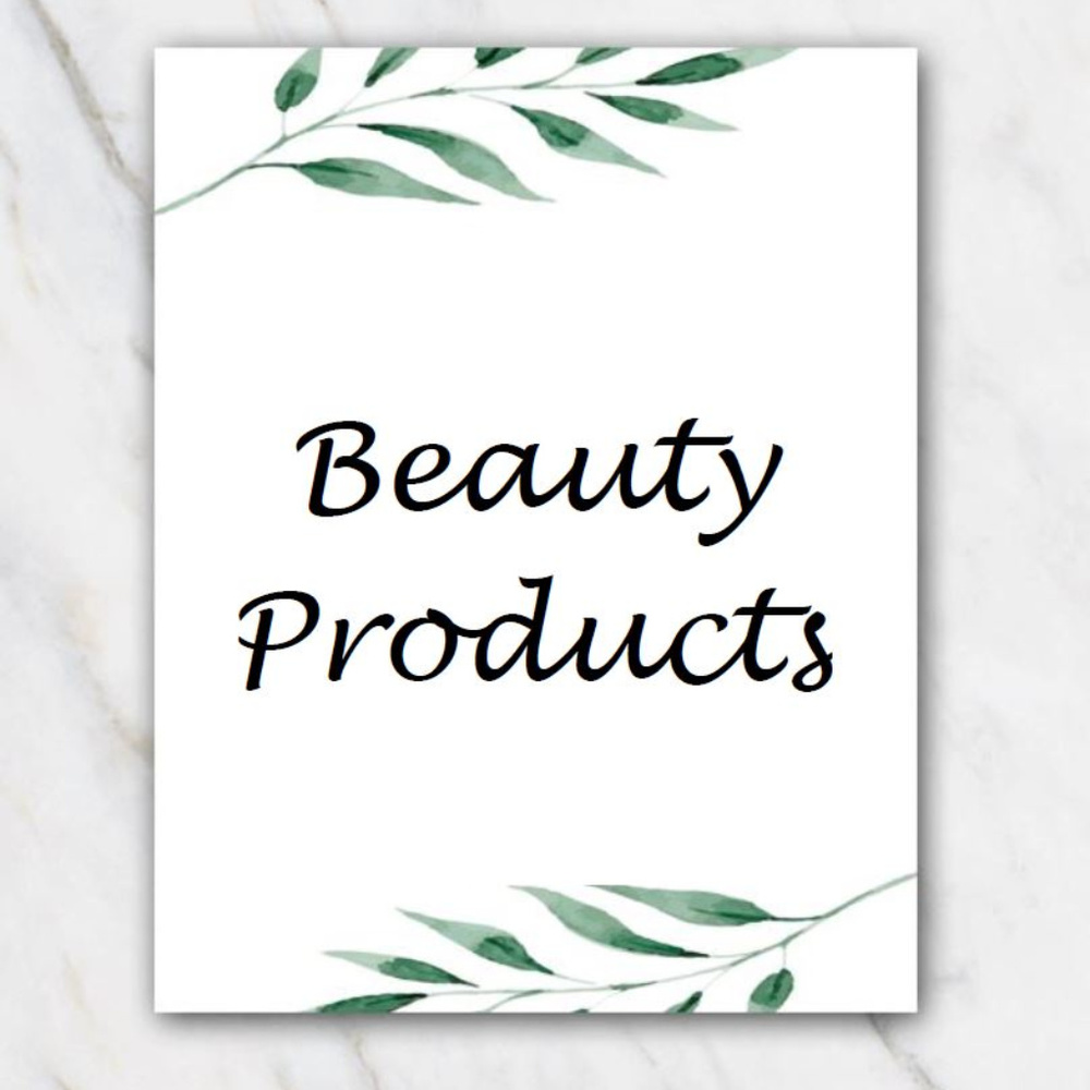 Beauty products